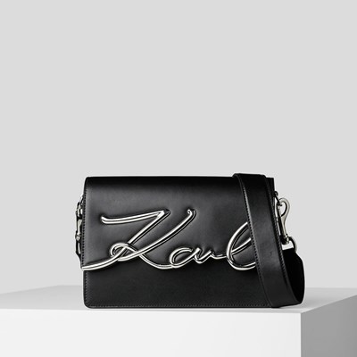 Női Karl Lagerfeld K/Signature Válltáskák Fekete | XPN351408